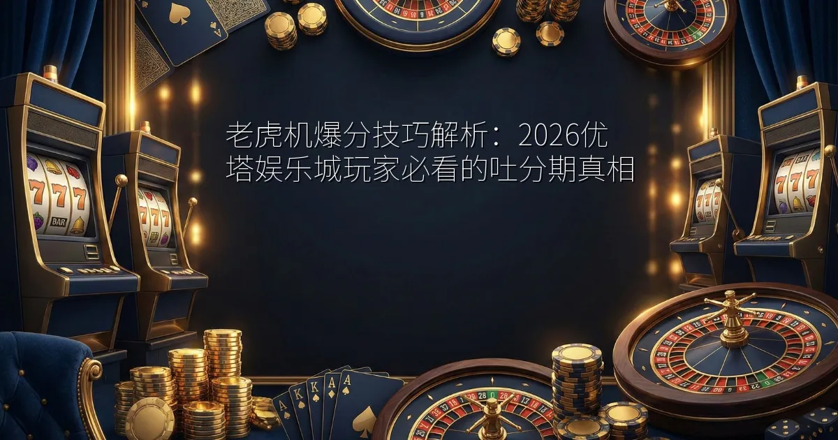 老虎机爆分技巧解析：2026优塔娱乐城玩家必看的吐分期真相